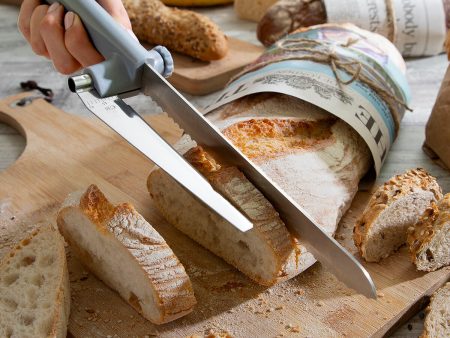 Bread Knife with Adjustable Cutting Guide Kutway InnovaGoods Online Hot Sale