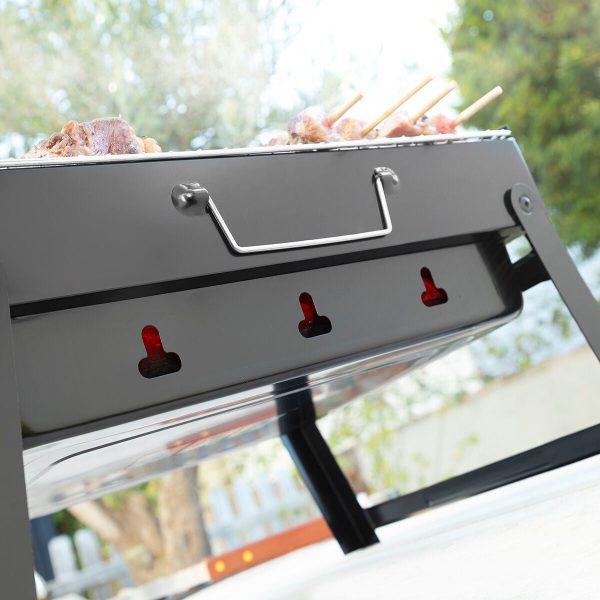 Folding Portable Barbecue for use with Charcoal BearBQ InnovaGoods on Sale