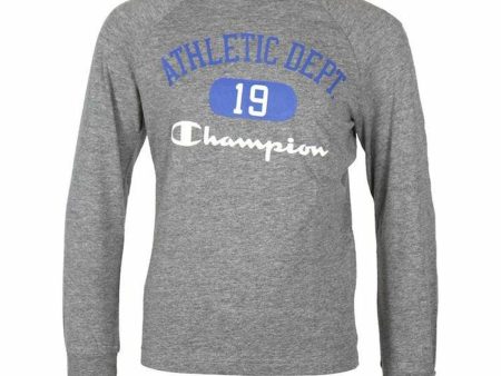 Children’s Long Sleeve T-Shirt Champion Light grey Hot on Sale