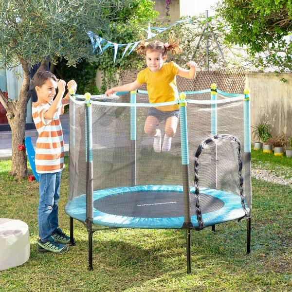 Kids Trampoline with Safety Enclosure Kidine InnovaGoods on Sale