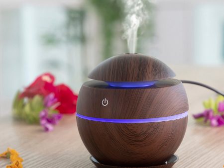 Mini Humidifier Scent Diffuser Dark Walnut InnovaGoods For Sale