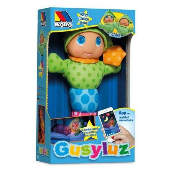 Fluffy toy Gusy Luz Moltó 385 Blue Pink Green Multicolour PVC (33 cm) For Discount