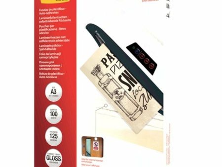 Laminating sleeves Fellowes 5329001 Transparent A3 (100 Units) Supply