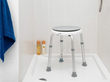 Rotating and Adjustable Bathroom Stool Roshawer InnovaGoods Fashion