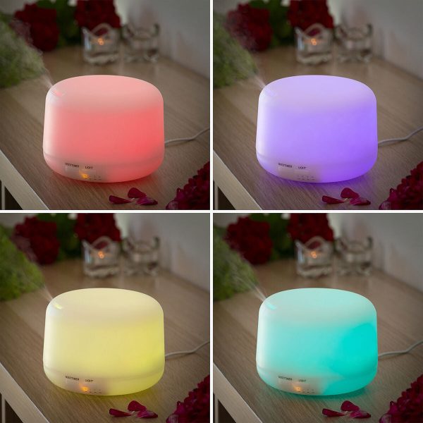 Aroma Diffuser Humidifier with Multicolour LED Steloured InnovaGoods Online Sale