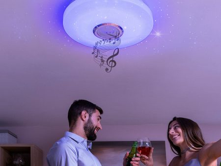 LED Ceiling Light with Speaker Lumavox InnovaGoods For Sale