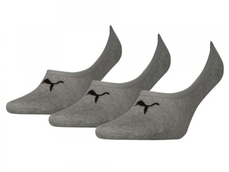 Ankle Sports Socks Puma FOOTIE (3 Pairs) Grey Online Sale