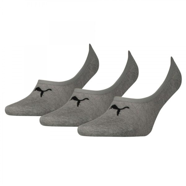 Ankle Sports Socks Puma FOOTIE (3 Pairs) Grey Online Sale