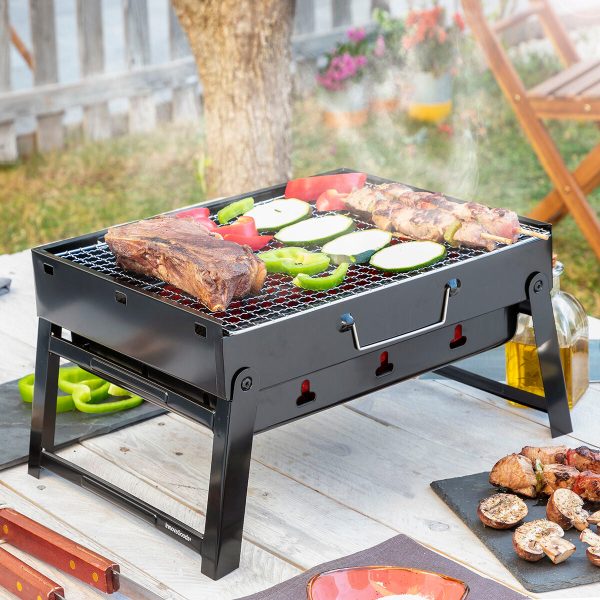 Folding Portable Barbecue for use with Charcoal BearBQ InnovaGoods on Sale