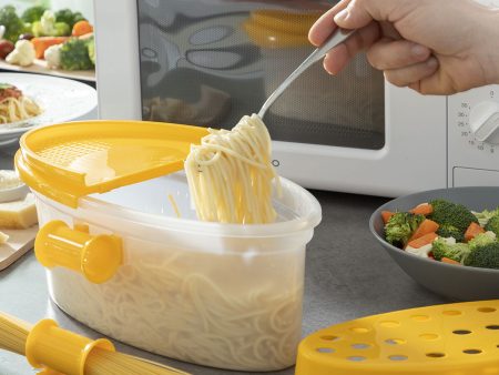 4-in-1 Microwave Pasta Cooker with Accessories and Recipes Pastrainest InnovaGoods Online Sale