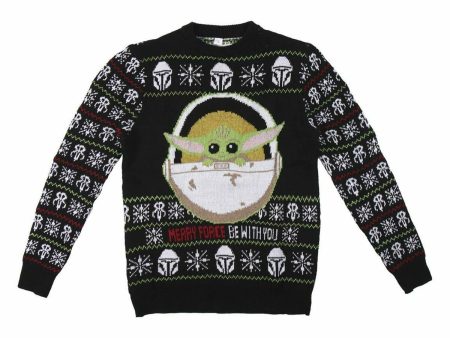 Unisex Jumper The Mandalorian Black Online Sale