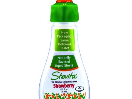 STEVITA - Naturally Flavored Liquid Stevia Strawberry - 1.35 fl. oz. (40 ml) Fashion