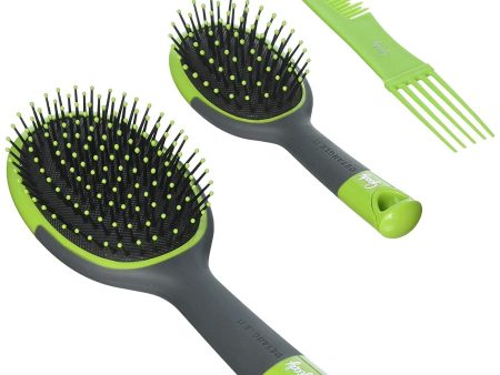 GOODY - Detangle It Cushion Brush & Comb Combo - 3 Count Sale