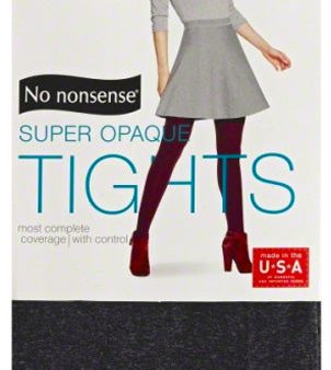 NO NONSENSE - Super Opaque Tight Graphite Heather Medium - 1 Pair Online Sale