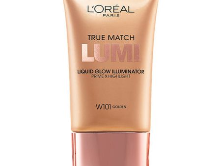 L OREAL - True Match Lumi Liquid Glow Illuminator  W101 Golden - 0.67 fl. oz. (20 ml) Cheap