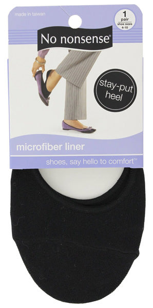 NO NONSENSE - Microfiber Liner Socks Black - 1 Pair Sale