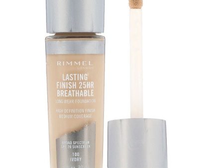 RIMMEL - Lasting Finish Breathable Foundation, Classic Ivory - 1 fl. oz. (30 ml) Online now