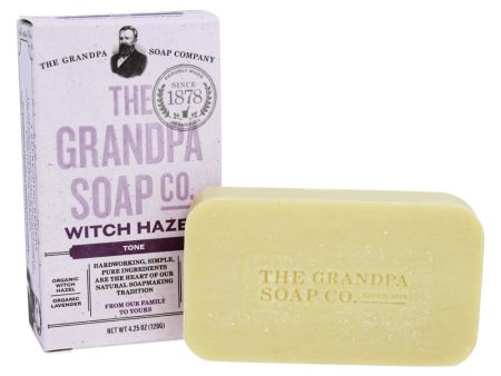 THE GRANDPA SOAP - Face & Body Bar Soap Tone Witch Hazel - 4.25 oz. (120 g) Discount