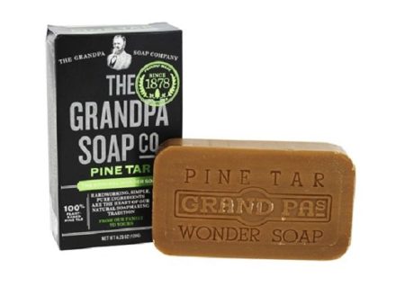 GRANDPAS - Pine Tar Soap - 4.25 oz. (120 g) Online Hot Sale