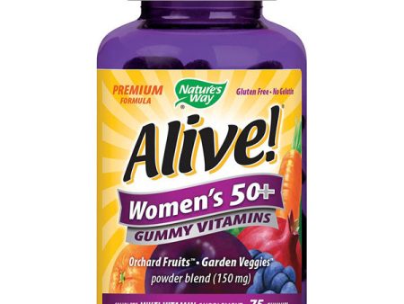 NATURES WAY - Alive Womens 50+ Gummy Vitamins - 75 Gummies For Discount