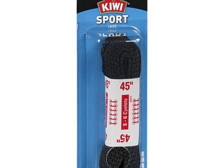 KIWI - Sport Laces Flat Black 45  - 1 Pair Online Sale