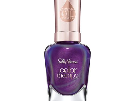 SALLY HANSEN - Color Therapy Nail Polish Plum Euphoria - 0.5 fl. oz. (14.7 ml) Fashion