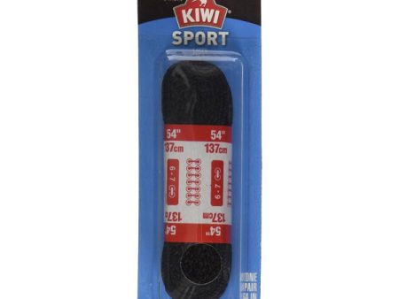 KIWI - Sport Laces Flat Black 54  - 1 Pair on Sale