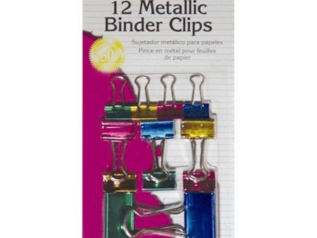 CHARLES LEONARD - Binder Clips Assorted - 12 Clips Online Sale