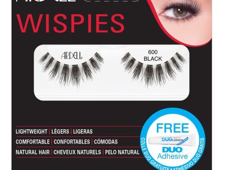 ARDELL - Wispies Cluster Lashes Black #600 - 1 Pair of Lashes Supply