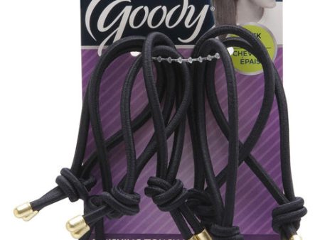 GOODY - Women s Classics Finishing Touch Elastics Black Gold - 7 Pack Hot on Sale