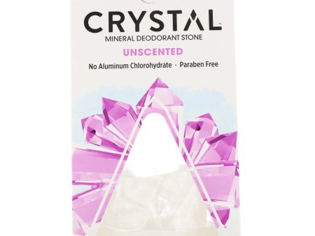 CRYSTAL - Mineral Deodorant Stone with Dish, Unscented - 5 oz. (140 g) Online now