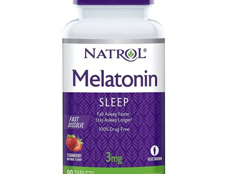 NATROL - Melatonin 3 mg Fast Dissolve - 90 Tablets For Sale